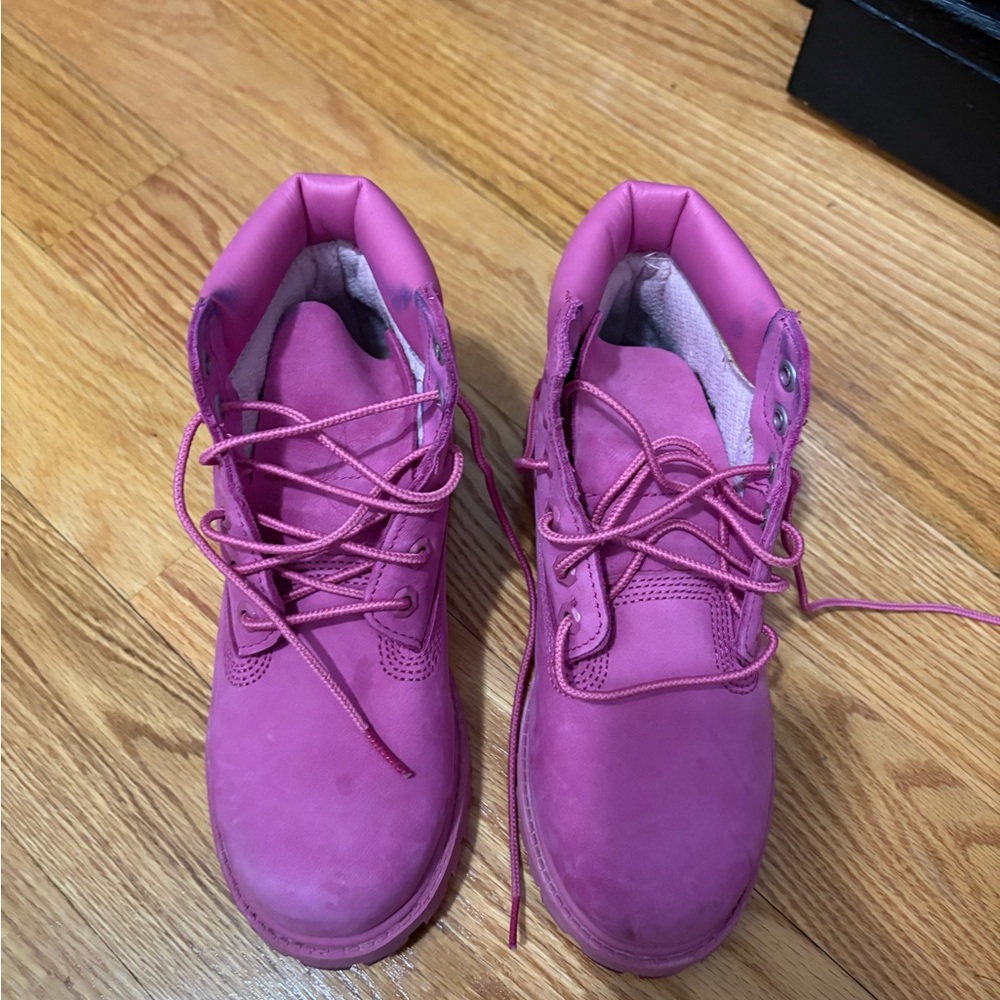 Pink Timberland Boots